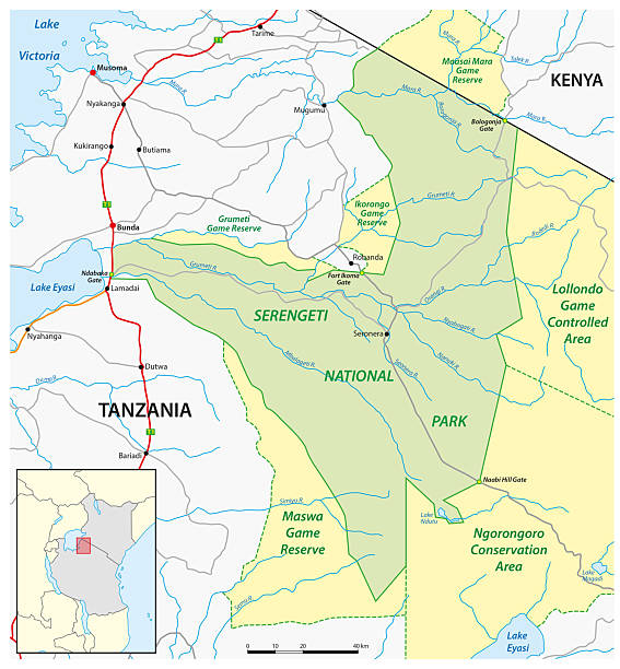 Serengeti Location Map