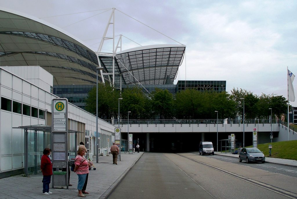 Munich Airport terminal for Tanzania flight planning