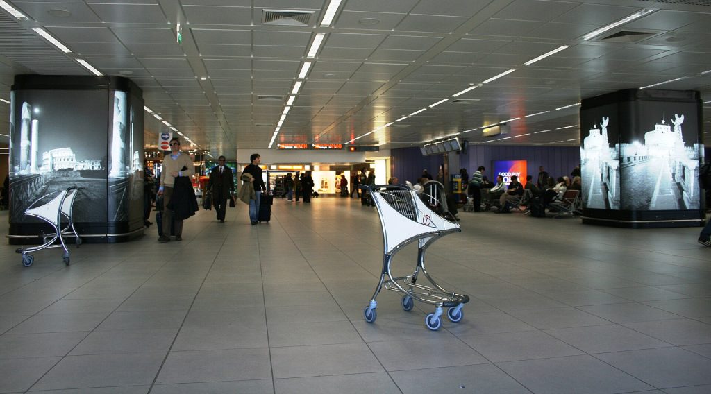 Rome Fiumicino airport terminal for Tanzania and Zanzibar flights