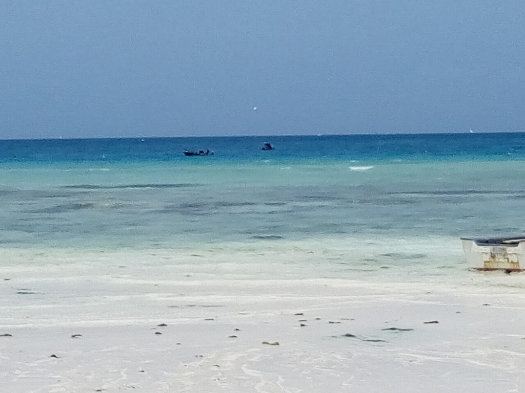 White sand beach at Nungwi Zanzibar