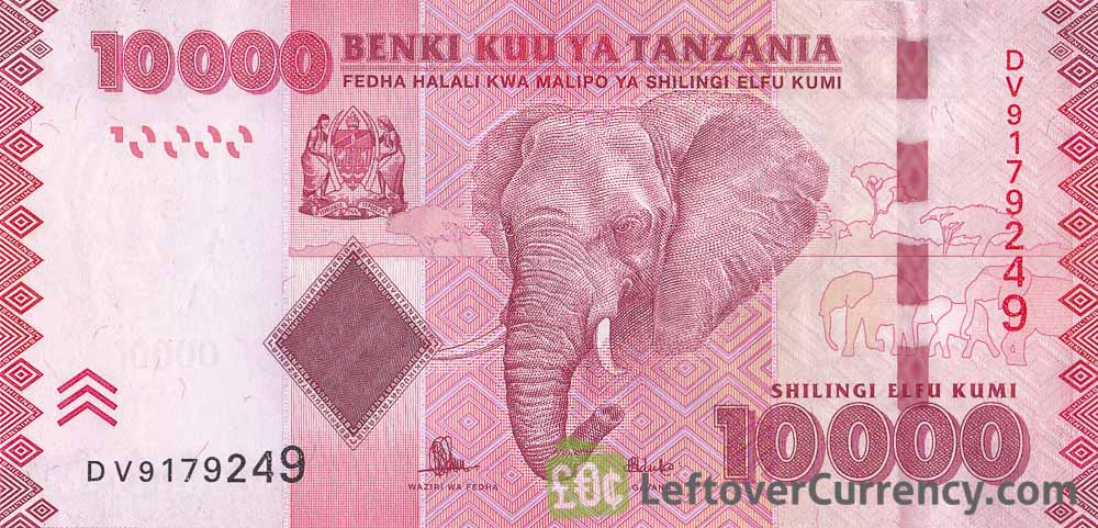 10000 Tanzania Shillings Note