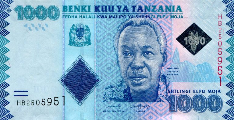 1000 Tanzania Shillings Note