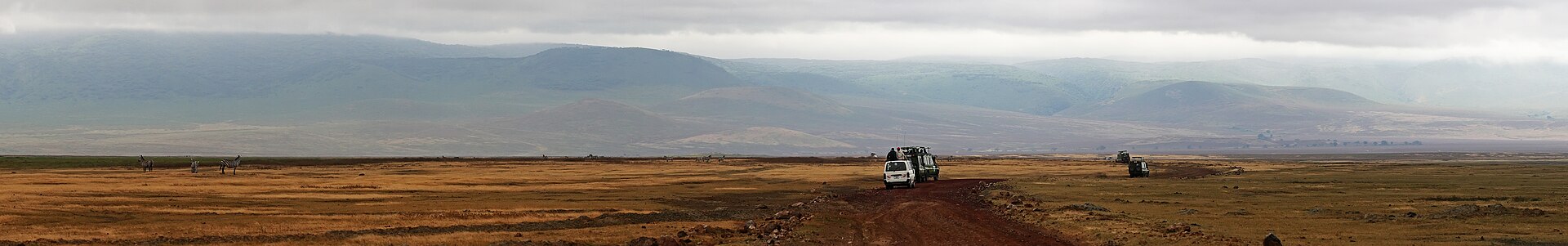 Ngorongoro Crater safari landscape in Tanzania