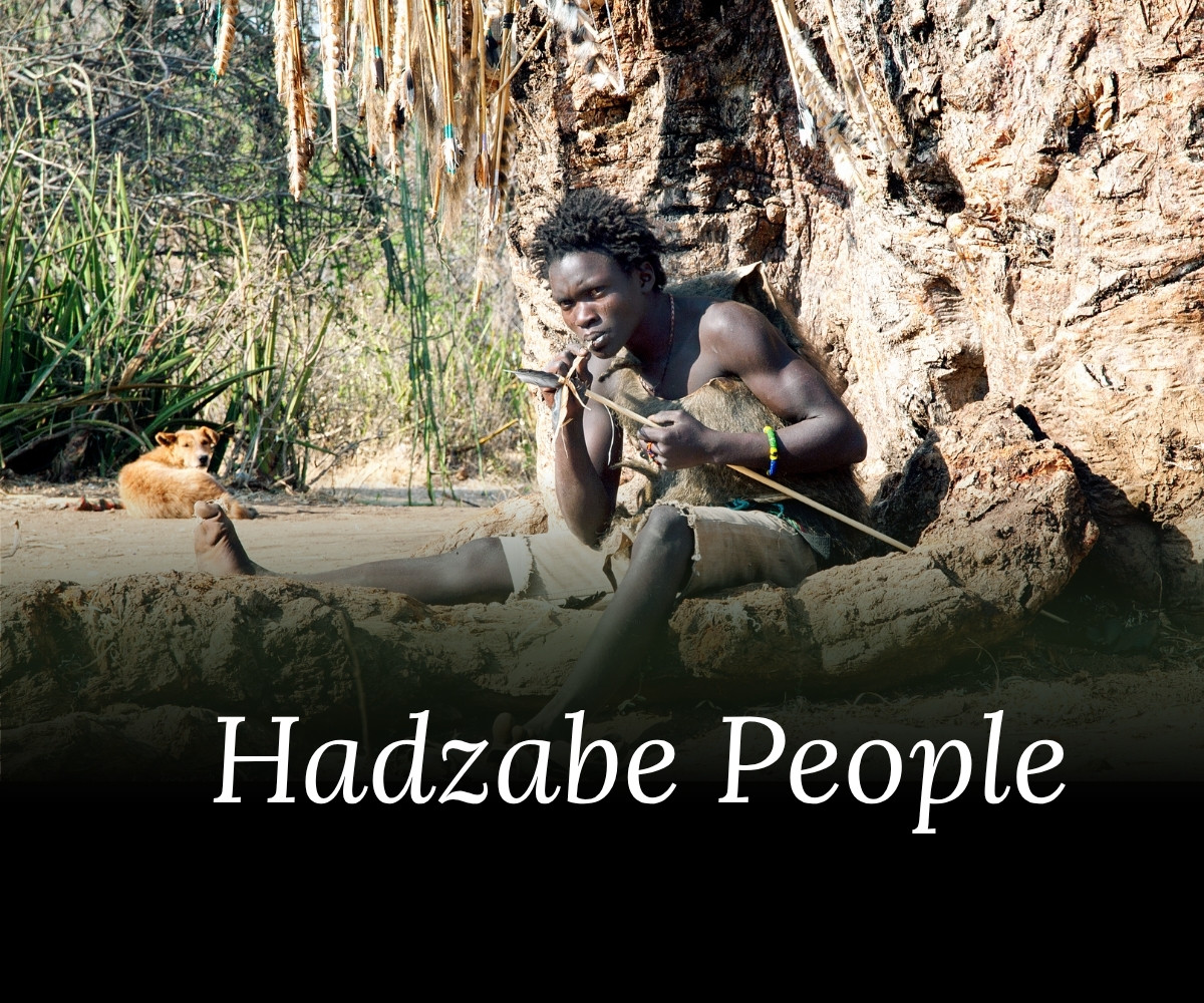 Hadzabe people near Lake Eyasi Tanzania